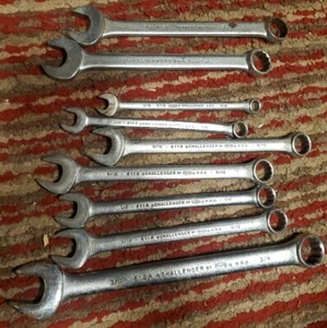 7 Challenger & 2 Proto USA SAE Combination Wrenches LOT .added A Blue Line 3/8" - Picture 1 of 5