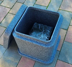 Stone Outdoor Urn Set With Vault Burial Urn For Ashes Personalized Urn For Human - Picture 1 of 12