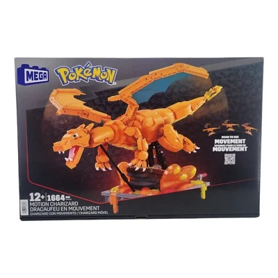 MEGA Pokemon Charizard Building Kit with Motion Toy 1664 Pieces Blocks HMW05 - Image 1 of 4
