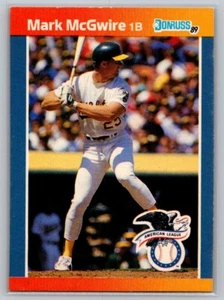 1989 Donruss AL All Star Mark McGwire #1 - Picture 1 of 2