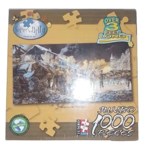 Puzzle Serendipity Puzzle Co Jumbo 1000 piezas de más de 3 pies de largo 'Estrategia en Noville' - Imagen 1 de 6