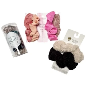 Nordstrom Girl’s Hair Accessories Bundle Of 3 Scrunchies And Hair Ties New - Picture 1 of 5