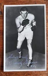 Buddy Baer Rare Autograph Photograph US Boxer Actor 1937 - Very Good Condition - Picture 1 of 3