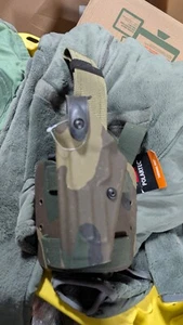Safariland 6004 SLS Tactical Holster - Woodland Camo, Left Hand Beretta - Picture 1 of 2