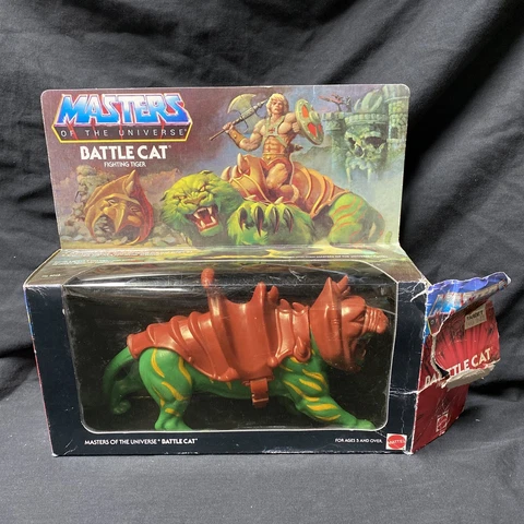 Vintage 1981 Masters Of The Universe BATTLE CAT with Original Box by Mattel Cover