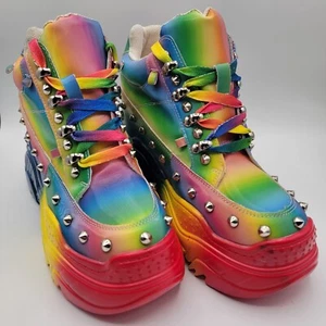 Anthony Wang Space Candy Platform Sneakers Rainbow - US 7 UK 5.5 (Discontinued) - Picture 1 of 23