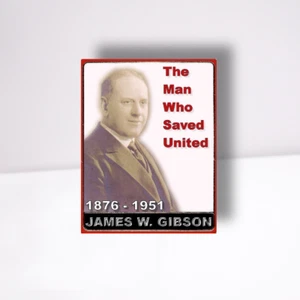 James Gibson Memorial Badge - the man who saved Manchester United - Picture 1 of 1