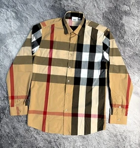 Burberry Casual Cotton Shirt Nova Check Mens Size M/L - Picture 1 of 5