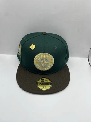 全新时代 59FIFTY SEATTLE MARINERS 合身帽子 尺寸 7 5/8 灰色 UV — 第 1/4 张图片