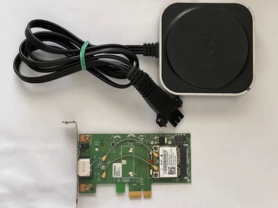 Dell PCI Wireless Adapter Card DW1540 w/ Dell Antenna CN-0WX492-00842 - Image 1 of 4