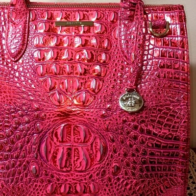 ¡SIMPLEMENTE IMPRESIONANTE! Bolso Brahmin Caroline en Dragón Rojo  Foto 1 de 4