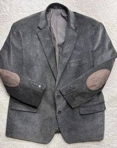 Blazer de pana Chaps parches en el codo marrón traje deportivo abrigo chaqueta para hombre 48R - Imagen 1 de 6
