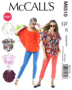 Misses top e cintura McCalls modello da cucire M6510 taglie L XL XXL - Foto 1 di 2