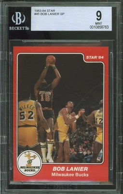 1983 Star Basketball No45 Bob Lanier как новый BGS 9  - Изображение 1 из 2