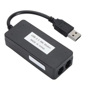 USB 56K External Dial Up Fax Data Modem Dual RJ11 Ports Support Caller ID⊹ - Picture 1 of 12