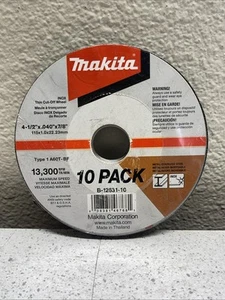 Makita INOX Thin Cut-Off Wheel 13,300 RPM 10 Pack B-12631 10 Pack - Picture 1 of 2