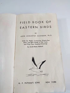 Field Book of Eastern Birds Antique Hardcover Book 1946 by Hausman 400+ Drawings - Picture 1 of 24