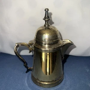 Vintage Silber Teller Made in India Milchkännchen 5 1/2" hoch - Bild 1 von 6