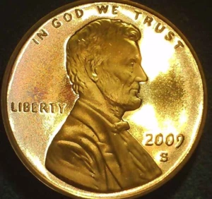 2009 S Proof Formative Years Lincoln Cent Uncirculated Light Toning - Bild 1 von 2