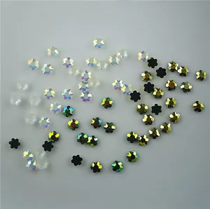 Hotfix flor de ciruelo 3,6 mm resina facetada cristal espalda plana diamantes de imitación 1000 piezas - Imagen 1 de 10
