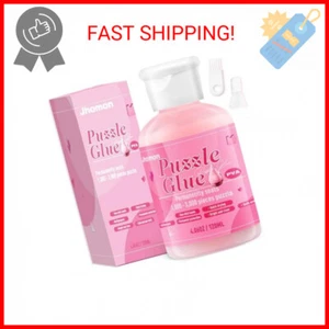 Clear Puzzle Glue With Brushes 120ML, Jigsaw Accessories and Tools, Water-Solubl - Picture 1 of 2