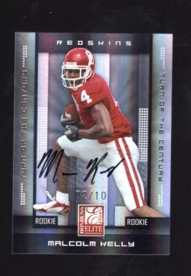 2008 Donruss Elite Turn of the Century Auto Malcolm Kelly 2/10 #149 - Image 1 of 2