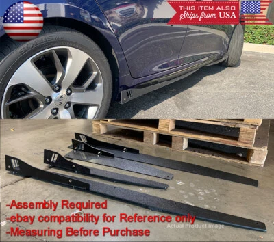 Difusores de ala divisor basculante extensiones de faldón lateral 4 piezas para Toyota Foto 1 de 4