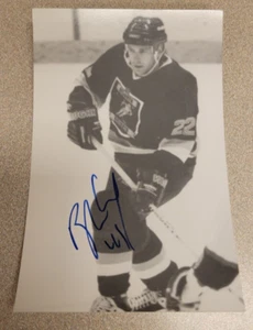 BRYAN FOGARTY SIGNED ATLANTA KNIGHTS HOCKEY PHOTO POSTCARD AUTOGRAPH AUTO D.2002 - Picture 1 of 2
