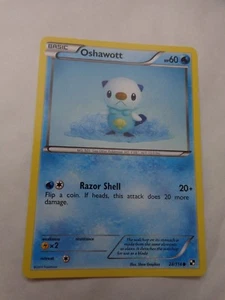 COMMON OSHAWOTT 28/114 SCHWARZ & WEISS SET POKEMON KARTE GO NEUWERTIG - Bild 1 von 1