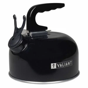 Valiant Portable Camping Whistling Kettle - Black - 1 Litre - Picture 1 of 9