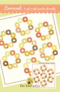 CAROUSEL Moda FIG TREE Fat Quarter Friendly QUILT PATTERN - Picture 1 of 3