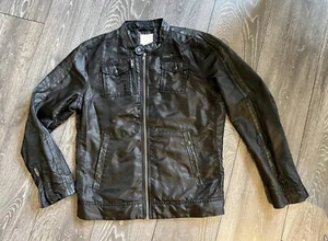 Diesel Black Biker Jacket, Size A, Black, Fabric, Designer, Genuine, Y2K - Picture 1 of 21