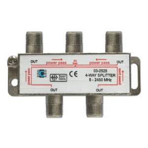 4-fach Verteiler Splitter für Kabel TV DVBT HDTV Digital-Tauglich - Bild 1 von 1