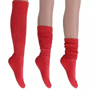 Calze Slouch Donna Extra Lunghe - Calze Scrunch Retrò Cotone Spessa per Stivali e L - Foto 1 di 30
