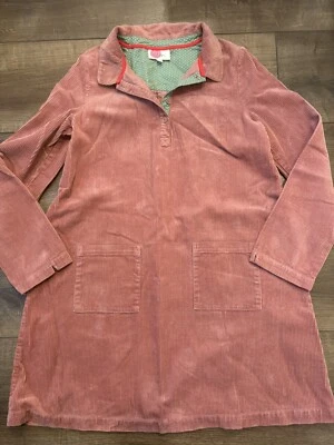 Mini Boden Pink Corduroy Tunic Dress Long Sleeve Cotton Buttoned Girls 15-16 Yr - Image 1 of 4