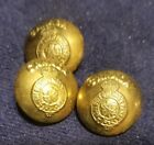 Lot of 3 WW2 Forces Canada honi soit qui mai y pence United Carr Brass Button