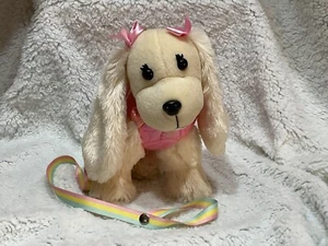 Poochie & Co Confetti Lizzie the Beagle Plush Dog Purse Bag Rainbow Strap - Picture 1 of 4