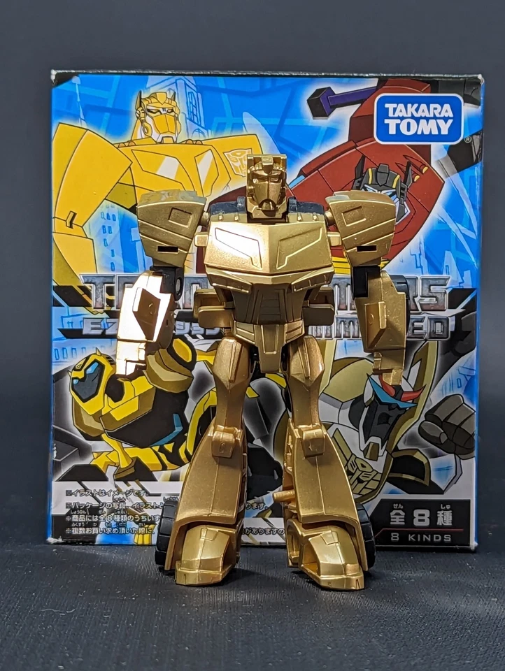 Transformers EZ Collection Vol 4 Animated Gold Optimus Prime complete box Takara - Image 1 of 4