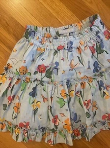 Hill House Space Floral Linen Paz Skirt Size Medium - Picture 1 of 4