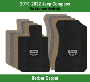Lloyd Berber Front Row Carpet Mats for 2019-2022 Jeep Compass w/Jeep Grill Logo