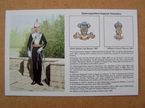 Postal de uniforme militar The Glamorganshire Imperial Yeomanry - Imagen 1 de 1