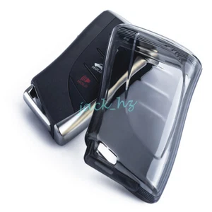 For Lexus ES NX RX UX LC LX LS Black Transparent Key Fob Case Cover Accessories - Picture 1 of 8