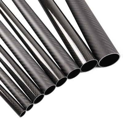 Carbon Fiber Tubes OD 6 8 10 12 14 16 18 20 22 23 24 25 27 30 40 500-420-400-330 - Image 1 of 4