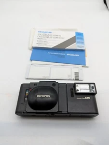 Olympus XA 35mm 1:2.8 Camera F-Zuiko Lens with A16 Flash And Paperwork - Picture 1 of 15