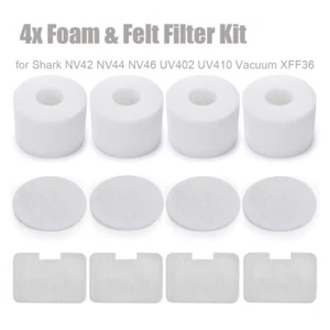 4 Pack Filters Kit for Shark Navigator Deluxe Upright Vacuum NV46, UV402 - Picture 1 of 7
