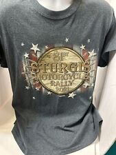 Sturgis Motorcycle Rally 2021 Tee Shirt 81st Large Gray 50% Cotton 50% Polyester