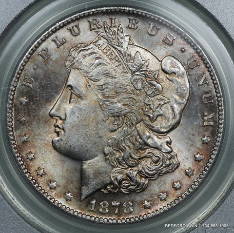PCGS MS63 1878-S MORGAN SILVER DOLLAR $1    (BC28) Cover