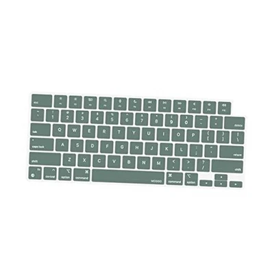  Keyboard Cover Skin Compatible with MacBook Air 15 inch M3 Midnight Green - Image 1 of 4