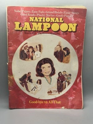 National Lampoon Magazine - March 1975 Jackie Kennedy Cover Vintage, Adult Humor - Image 1 of 4