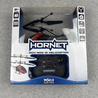 Hornet 2 Channel Mini IR Helicopter Motion Sensor Rechargeable RED NEW #33346 - Image 1 of 4